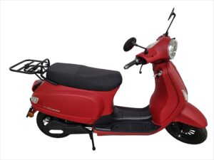 MPI Elektrische Vicenza Scooter - mat bordeaurood Lithium